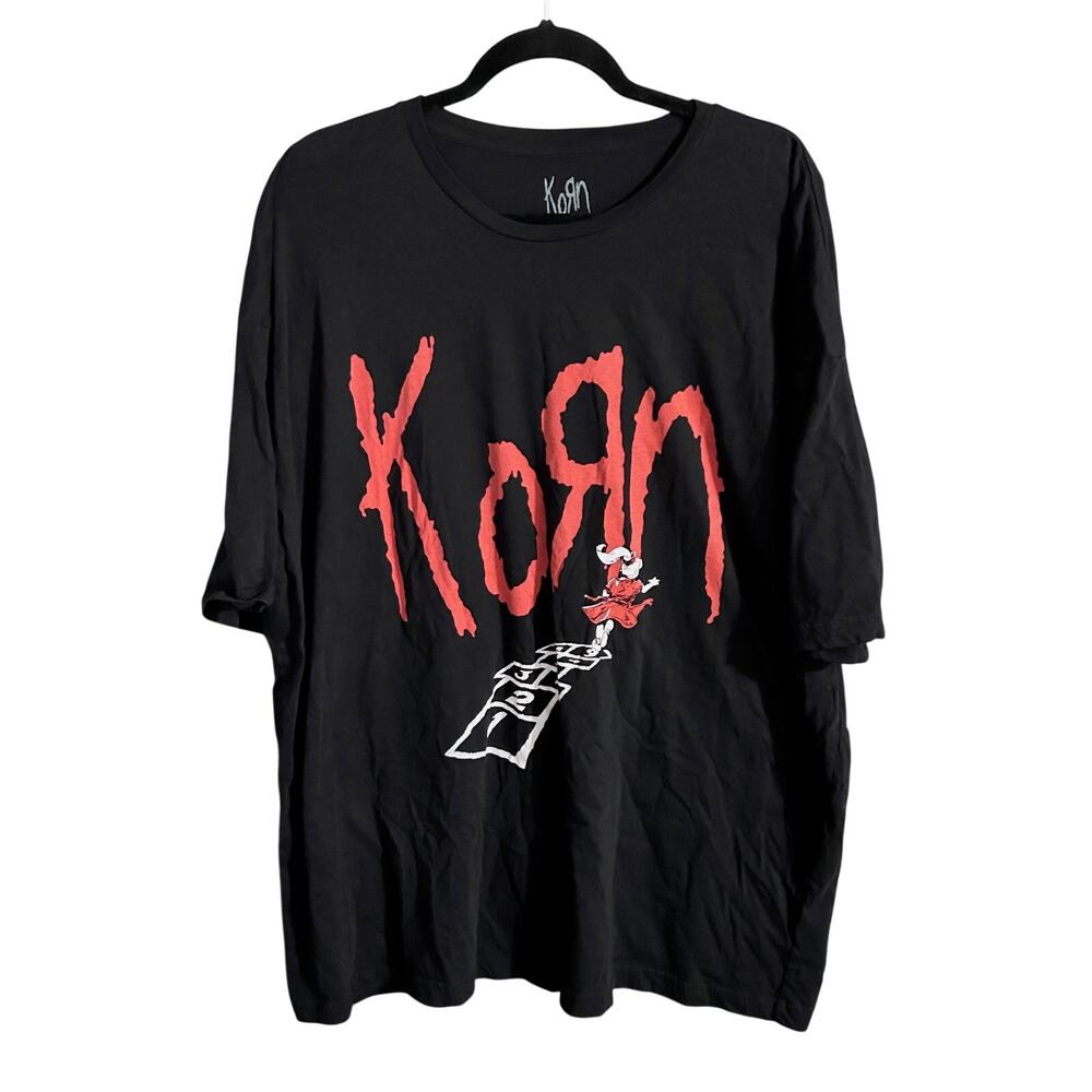 Korn Men's sz XXXL Follow the Leader Black Official Band T Shirt